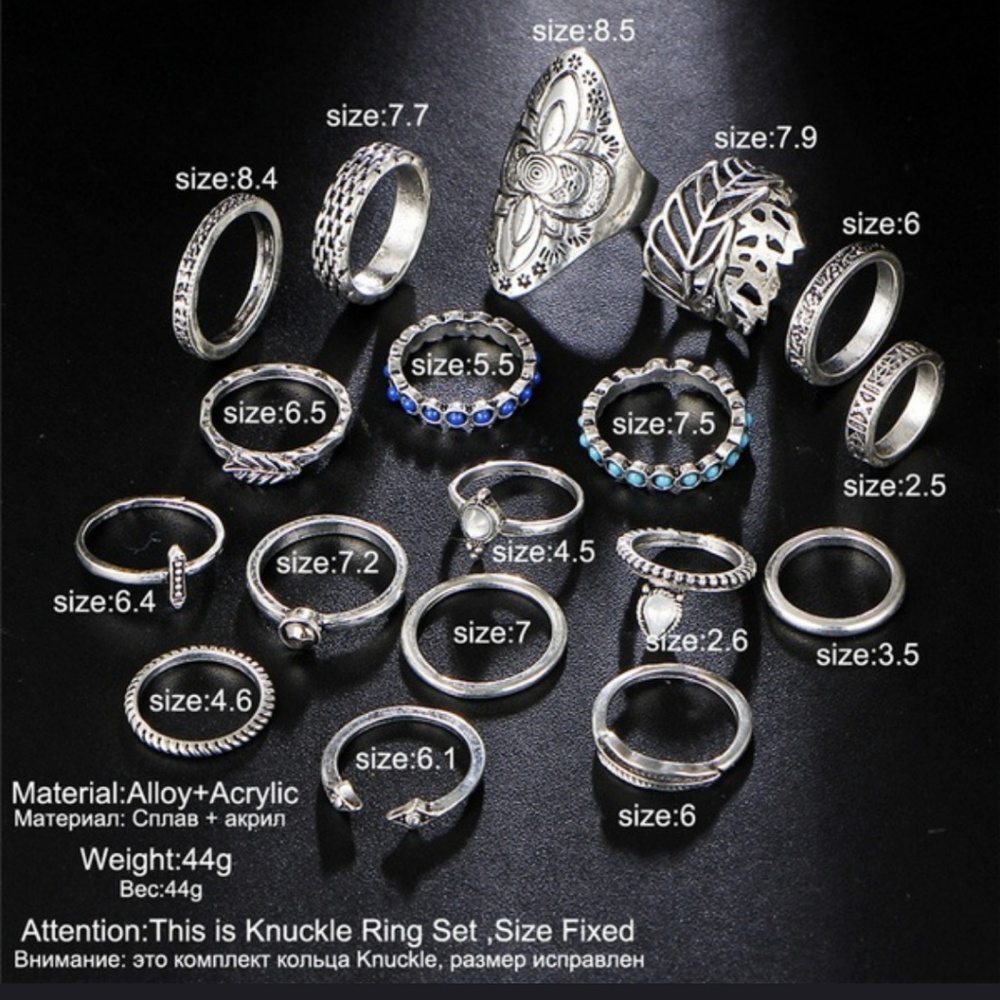 Boho Ring Set - Picture 3 of 3